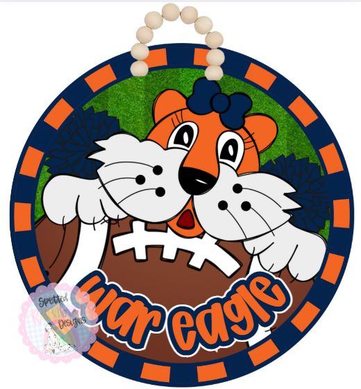 Auburn Football Door Hanger | Game Day Decor